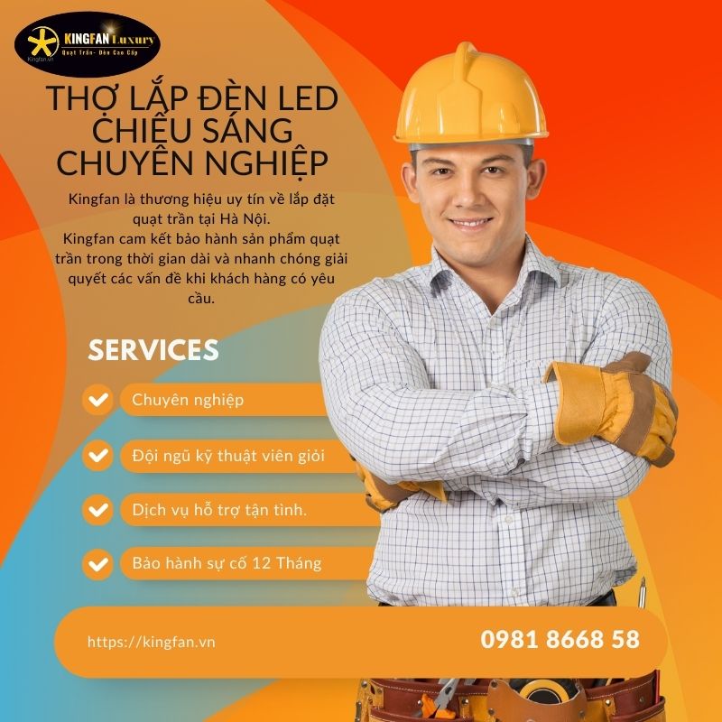 Lắp Đèn Led lap den led chieu sang 1