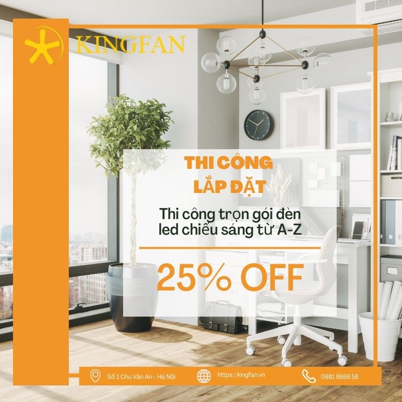 Lắp Đèn Led thi cong den led